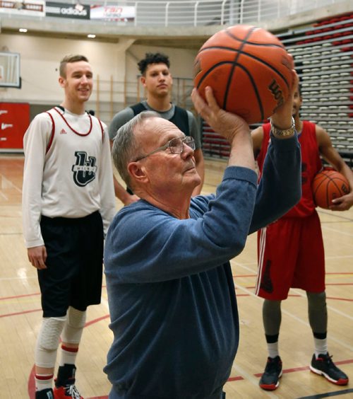 WAYNE GLOWACKI / WINNIPEG FREE PRESS

Vic Pruden, the founder of the Wesmen Classic was at the media event with the U of W Mens team in the Duckworth Centre Wednesday for the lead up to the 50th Annual Wesmen Classic.  Mike Sawatzky has the story.  Dec.21 2016