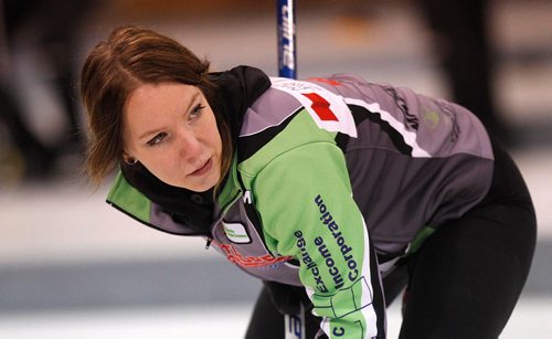 PHIL HOSSACK / WINNIPEG FREE PRESS -  Hailey Ryan 3rd in the Laura Burtnyk team, their fathers Kerry and Jeff won the World Curling Title together in 1995. See Jay Bell's story.  January 2,2017