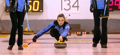 PHIL HOSSACK / WINNIPEG FREE PRESS -  Kristy Watling  and her rink are 5-0 going into the provincial Jr playoff's wednesday....See Jay Bell's story. January 4, 2017