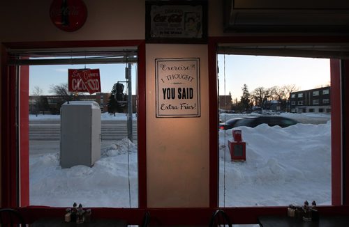 PHIL HOSSACK / WINNIPEG FREE PRESS -  "The Burger Place" on Portage ave. See Dave Sanderson's story. ....January 5 ,2017