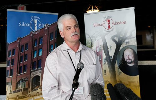 WAYNE GLOWACKI / WINNIPEG FREE PRESS 

Jim Bell, a former senior executive with the Winnipeg Blue Bombers, is the new CEO of Siloam Mission. Bill Redekop story.  Jan.6  2017