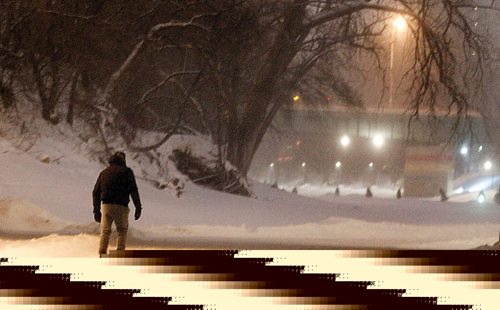 PHIL HOSSACK / WINNIPEG FREE PRESS -  RIVER TRAIL at NIGHT.....Skaters cyclists and walkers started making their appearance Monday night as the Forks River trail opened officially for the season. ....January 9, 2017