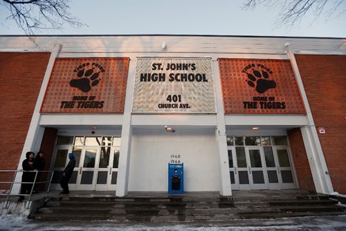 JOHN WOODS / WINNIPEG FREE PRESS
St John's High School photographed Monday, January 16, 2017. Are schools in affluent neighbourhoods getting better teachers and services.