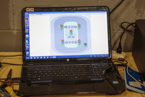 MIKE DEAL / WINNIPEG FREE PRESS
A laptop that Greg Ewasko, the provincial ice technician and his team will use to keep track of the ice conditions for the 2017 Manitoba Scotties at the Eric Coy Arena. The tournament starts Wednesday with the final on Sunday afternoon.
170124 - Tuesday, January 24, 2017.