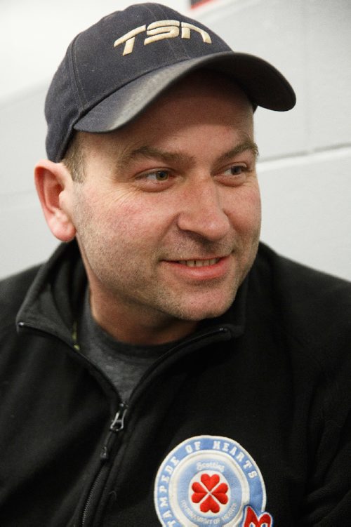 MIKE DEAL / WINNIPEG FREE PRESS
Greg Ewasko, the provincial ice technician for the 2017 Manitoba Scotties at the Eric Coy Arena. The tournament starts Wednesday with the final on Sunday afternoon.
170124 - Tuesday, January 24, 2017.