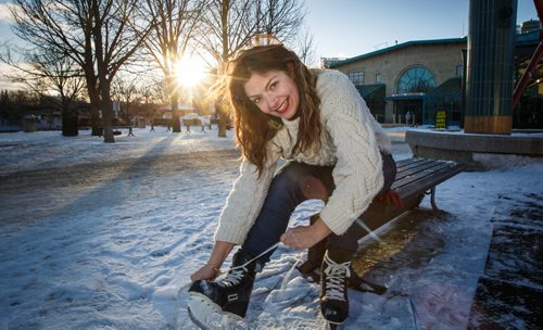 MIKE DEAL / WINNIPEG FREE PRESS
Lindsay Somers is a lifestyle coach who will be hosting a lunch time skate date on Friday at The Forks.
170125 - Wednesday, January 25, 2017.