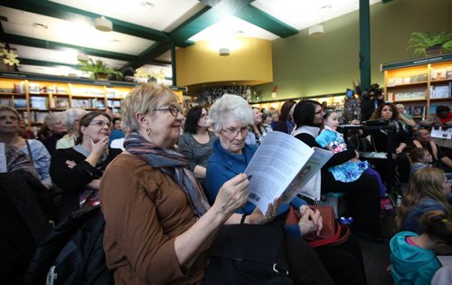 RUTH BONNEVILLE / WINNIPEG FREE PRESS

It was standing room only at McNally Robinson Booksellers for launch of former Winnipeg Police Chief' Devon Clunis and his wife Pearlene's children's book,  A Little Boy from Jamaica: A Canadian History Story at McNally Robinson Booksellers Saturday. 

 Jan 28, 2017