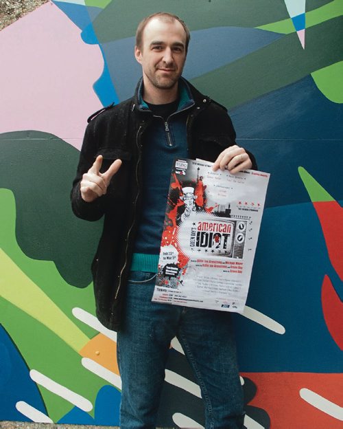 Canstar Community News Jan. 23, 2017 - Jeff Kohut, of White Rabit Productions, is an assistant producer of Winnipeg Studio Theatre's production of Green Day's American Idiot. The show runs Feb. 23 to March 5 at the Tom Hendry Warehouse (140 Rupert St.). (SHELDON BIRNIE/CANSTAR/THE HERALD)