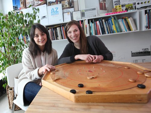 RUTH BONNEVILLE / WINNIPEG FREE PRESS

Story on Principal and Landscape Architect at Public City Architecture, Liz  Wreford (right)  and Leanne Muir - Designer, with  crokinold board.  Story on their crokicurling rink - concept and design set up at the Forks.  

See Intersection story.  

Jan 31, 2017
