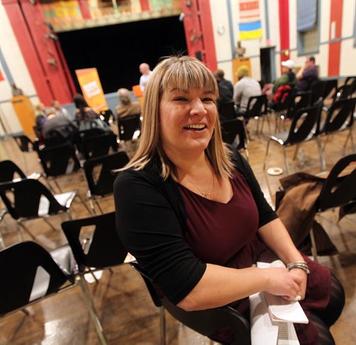 PHIL HOSSACK / WINNIPEG FREE PRESS  - Activist Bernadette Smith, sole candidate and likely future MLA poses after her accaimation at the AGM and nomination meeting for the NDP in Point Douglas.  Theres been some controversy here that the NDP failed to provide proper notice when nominations were closing. See story. ....January 31, 2017