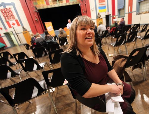 PHIL HOSSACK / WINNIPEG FREE PRESS  - Activist Bernadette Smith, sole candidate and likely future MLA poses after her accaimation at the AGM and nomination meeting for the NDP in Point Douglas.  Theres been some controversy here that the NDP failed to provide proper notice when nominations were closing. See story. ....January 31, 2017