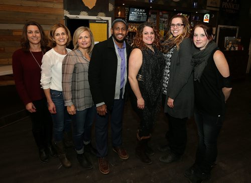 JASON HALSTEAD / WINNIPEG FREE PRESS

L-R: Janet Racz (board member), Margaret Proven (board member), Anne Mahon (board member), Muuxi Adam (group founder), Jen Glenwright (board member and fundraiser organizer), Kirby Borgardt (board member) and Lauren Reeves (board member) on Jan. 26, 2017, at the Humankind International Raise the Roof to Raise the Fence Benefit Concert at the Park Theatre. (See Social Page)