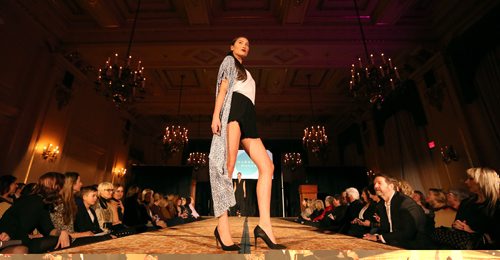 JASON HALSTEAD / WINNIPEG FREE PRESS

Models from Swish Productions show off Margot + Maude clothing at the Runway to Change fashion show fundraiser presented by Qualico in support of Main Street Project on Feb. 2, 2017, at the Fort Garry Hotel.