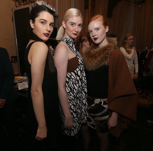 JASON HALSTEAD / WINNIPEG FREE PRESS

Models get ready backstage to show off bellaBALAS clothing at the Runway to Change fashion show fundraiser presented by Qualico in support of Main Street Project on Feb. 2, 2017, at the Fort Garry Hotel. (for 49.8 fashion page, Feb. 11, 2017)