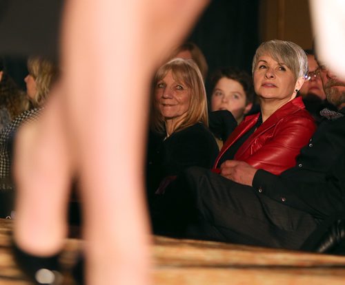 JASON HALSTEAD / WINNIPEG FREE PRESS

Attendees watch as models show off Lennard Taylor designs at the Runway to Change fashion show fundraiser presented by Qualico in support of Main Street Project on Feb. 2, 2017, at the Fort Garry Hotel. (for 49.8 fashion page, Feb. 11, 2017)