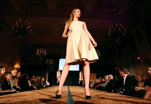 JASON HALSTEAD / WINNIPEG FREE PRESS

Models show off Hush clothing at the Runway to Change fashion show fundraiser presented by Qualico in support of Main Street Project on Feb. 2, 2017, at the Fort Garry Hotel. (for 49.8 fashion page, Feb. 11, 2017)