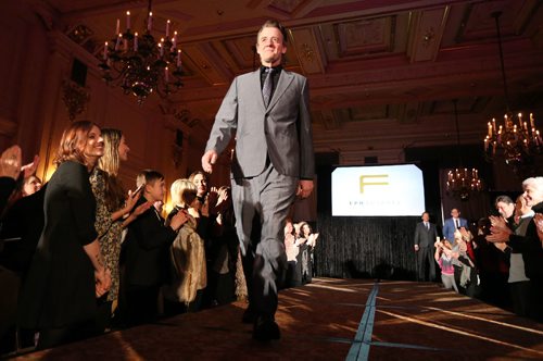 JASON HALSTEAD / WINNIPEG FREE PRESS

Marvin Reid, a Main Street Project Mainstay resident, models EPH Apparel clothing at the Runway to Change fashion show fundraiser presented by Qualico in support of Main Street Project on Feb. 2, 2017, at the Fort Garry Hotel. (for 49.8 fashion page, Feb. 11, 2017)