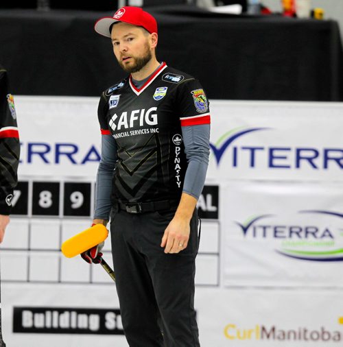 BORIS MINKEVICH / WINNIPEG FREE PRESS
Mike McEwen (Fort Rouge) in practice today. CurlManitoba is hosting the 2017 Viterra Championship February 8-12 at Stride Place in Portage la Prairie, MB. The top 32 Mens teams in Manitoba will compete for an opportunity to represent Manitoba at the 2017 Tim Hortons Brier in St. Johns, NL March 4-12, 2017. JASON BELL STORY. Feb. 7, 2017