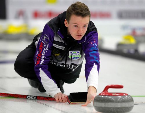 BORIS MINKEVICH / WINNIPEG FREE PRESS
J.T. Ryan - Assiniboine - in practice today. CurlManitoba is hosting the 2017 Viterra Championship February 8-12 at Stride Place in Portage la Prairie, MB. The top 32 Mens teams in Manitoba will compete for an opportunity to represent Manitoba at the 2017 Tim Hortons Brier in St. Johns, NL March 4-12, 2017. JASON BELL STORY. Feb. 7, 2017