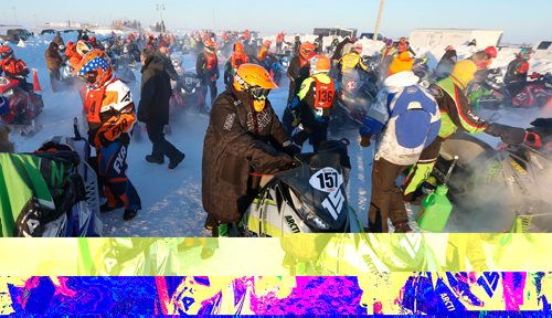 WAYNE GLOWACKI / WINNIPEG FREE PRESS 

Eighty riders from Canada and the U.S. were warming up their engines at the start of the 2017 USXC I-500 cross country snowmobile race from Winnipeg to Bemidj, MN. in the -29C temperature Wednesday morning at the Red River Co-op Speedway. This race has some of the worlds best snowmobile racers competing for more than 500 miles over some of the toughest terrain Mother Nature can create. Feb. 8  2017