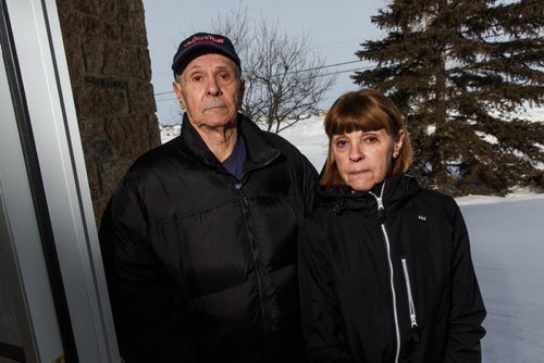 MIKE DEAL / WINNIPEG FREE PRESS
Gary and Cherry Karypshin are furious over a proposed bills of $76,000 theyve received from the city.  
170208 - Wednesday, February 8, 2017.
