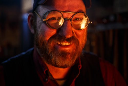 MIKE DEAL / WINNIPEG FREE PRESS
Blacksmith Matt Jenkins owner of Cloverdale Forge.
170131 - Tuesday, January 31, 2017.