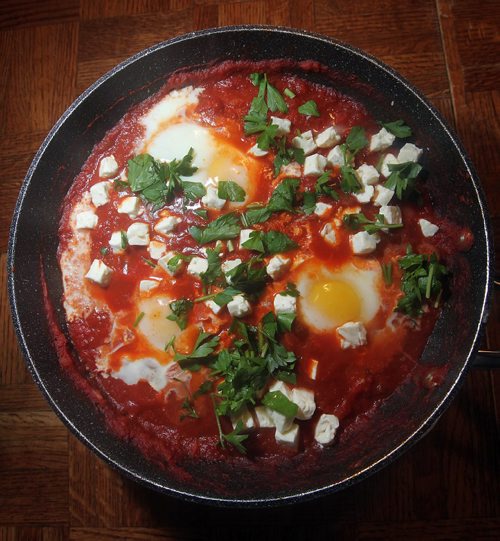 PHIL HOSSACK / WINNIPEG FREE PRESS  - Shakshouka, one of the recipe's in  BuzzFeed's "Tasty; The Cookbook".  See Alison Gilmore's story. - February 16, 2017