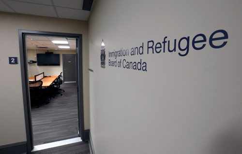 WAYNE GLOWACKI / WINNIPEG FREE PRESS

One of the two new Immigration and Refugee Board of Canada hearing rooms in the Victory Building at 269 Main St. in Winnipeg.  Feb. 22   2017