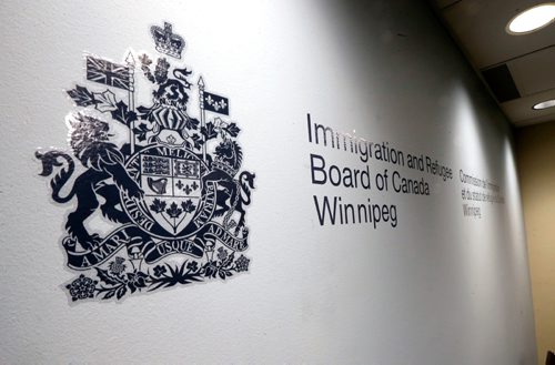 WAYNE GLOWACKI / WINNIPEG FREE PRESS

One of the two new Immigration and Refugee Board of Canada hearing rooms in the Victory Building at 269 Main St. in Winnipeg.  Feb. 22   2017