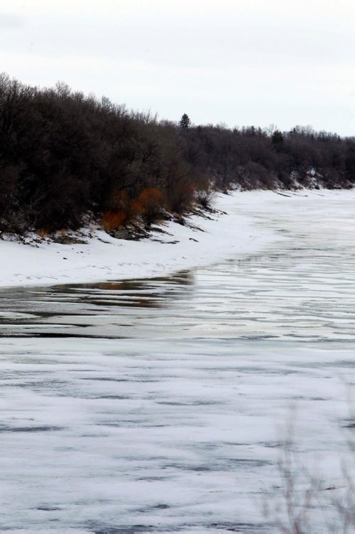 BORIS MINKEVICH / WINNIPEG FREE PRESS
Various photos of the Red River melting situation north of Winnipeg. Shot from River Road in St. Andrews, MB. February 22, 2017