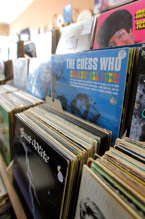 BORIS MINKEVICH / WINNIPEG FREE PRESS
Various photos of old records in the Sound Exchange at 557 Portage Ave. FOR SANDERSON INTERSECTION STORY. February 24, 2017