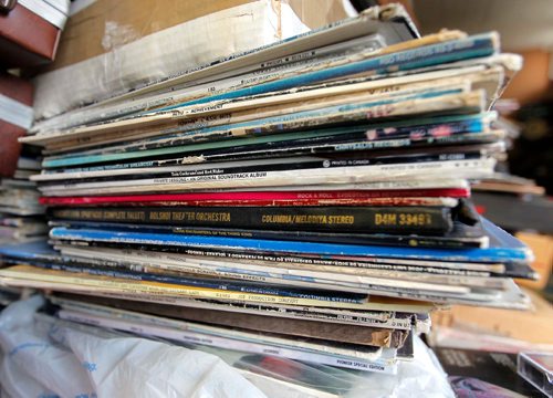 BORIS MINKEVICH / WINNIPEG FREE PRESS
Various photos of old records in the Sound Exchange at 557 Portage Ave. FOR SANDERSON INTERSECTION STORY. February 24, 2017