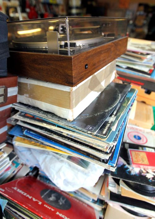 BORIS MINKEVICH / WINNIPEG FREE PRESS
Various photos of old records in the Sound Exchange at 557 Portage Ave. FOR SANDERSON INTERSECTION STORY. February 24, 2017