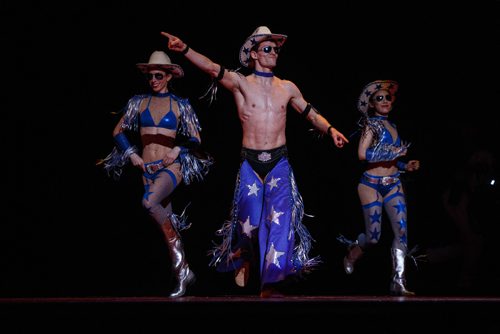 MIKE DEAL / WINNIPEG FREE PRESS
Dancers with the Alberta Ballet perform in Love Lies Bleeding, a tribute to Sir Elton John at the Centennial Concert Hall during a full dress rehearsal Wednesday afternoon.
170301 - Wednesday, March 01, 2017.