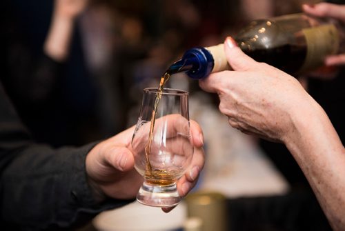 DAVID LIPNOWSKI / WINNIPEG FREE PRESS

Patrons take in the 2017 Winnipeg Whiskey Festival Friday March 3, 2017 at the Fairmont Hotel.