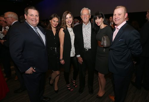 JASON HALSTEAD / WINNIPEG FREE PRESS

Jonathon Lyon (HSC Foundation president and CEO), Catherine Filmon, Jessica Albrechtsen, Paul Albrechtsen (Pauls Hauling), Dayna Spiring (Economic Development Winnipeg) and Ryan Downey on March 4, 2017 at the Health Sciences Centre Savour Canada Wine and Food Experience at the RBC Convention Centre Winnipeg. (See Social Page)