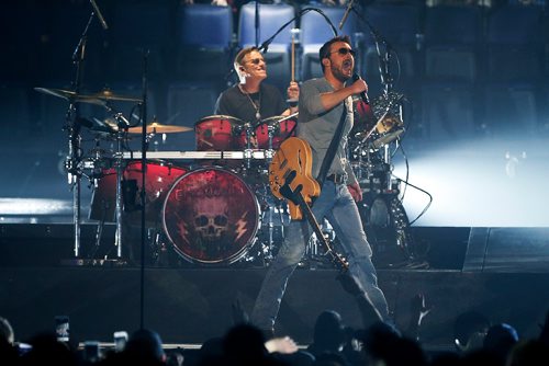 JOHN WOODS / WINNIPEG FREE PRESS
Eric Church performs in Winnipeg Tuesday, March 7, 2017. 
