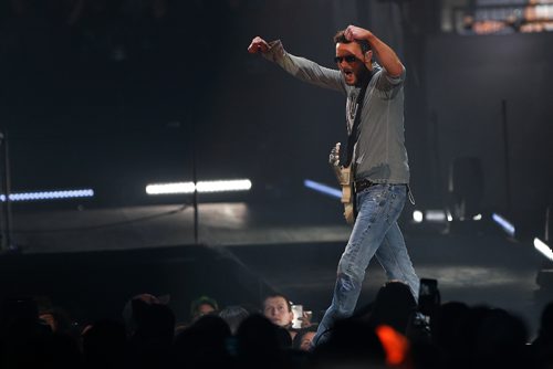 JOHN WOODS / WINNIPEG FREE PRESS
Eric Church performs in Winnipeg Tuesday, March 7, 2017. 
