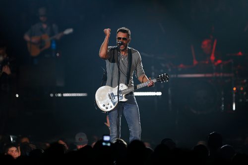 JOHN WOODS / WINNIPEG FREE PRESS
Eric Church performs in Winnipeg Tuesday, March 7, 2017. 
