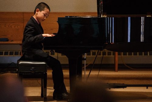 MIKE DEAL / WINNIPEG FREE PRESS
Chunyang Cao performs in the Piano Solo, Canadian Composers, grade 1 class at Sterling Mennonite Fellowship on Dakota Street during the 99th annual Winnipeg Music Festival which goes until March 19th.
170312 - Sunday, March 12, 2017.