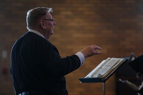 MIKE DEAL / WINNIPEG FREE PRESS
Members of the Seniors Choral Society conducted by Richard Grieg, perform Deep River (arraignment by Russell Robinson) at the Wentworth United Church during the 99th annual Winnipeg Music Festival which goes until March 19th.
170312 - Sunday, March 12, 2017.