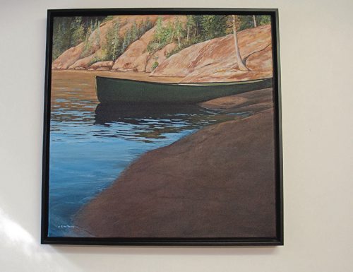 Canstar Community News "A Good Day of Paddling", acrylic on canvas, is one of the pieces Elma Rauser will have for sale at Artarama 2017. (SHELDON BIRNIE/CANSTAR/THE HERALD)