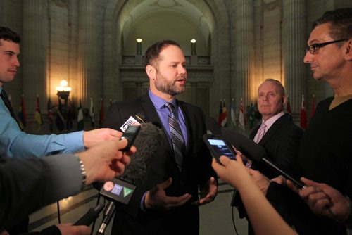 RUTH BONNEVILLE  / WINNIPEG FREE PRESS

RUTH BONNEVILLE  / WINNIPEG FREE PRESS

NDP health critic Matt Wiebe  answers questions (relating to the Federal Governments alleged threats on pulling out project funding to Manitoba from the media)  in thef the Manitoba Legislative Building after Question Period Wednesday. 

See story.  

March 15, 2017