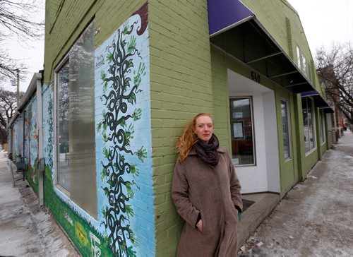 WAYNE GLOWACKI / WINNIPEG FREE PRESS

Denise MacDonald, communications and fundraising director in front of the  West Central Womens Resource Centre at 640 Ellice Avenue.  The centre rolled out a $10,000 campaign  to fix their kitchen, flooded in January when a pipe burst.  Alex Paul story   March 17    2017