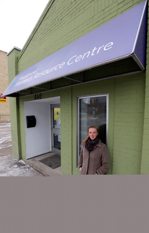 WAYNE GLOWACKI / WINNIPEG FREE PRESS

Denise MacDonald, communications and fundraising director in front of the  West Central Womens Resource Centre at 640 Ellice Avenue.  The centre rolled out a $10,000 campaign  to fix their kitchen, flooded in January when a pipe burst.  Alex Paul story   March 17    2017