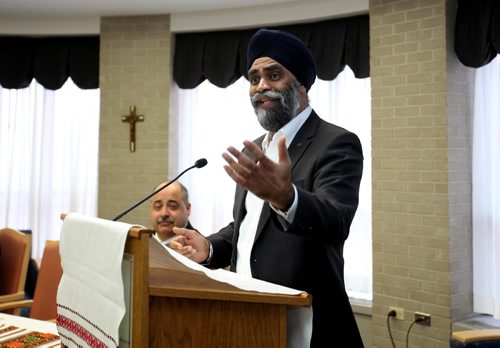 RUTH BONNEVILLE  / WINNIPEG FREE PRESS

Community meeting with Canada's Minister of National Defence Hon. Harjit Sajjan
 
The Minister of National Defence attends a meeting with the Ukrainian Canadian community at Holy Family Home 
 to deal with Canada's support of Ukraine and contribution to the development of the Ukrainian Army Friday.  
 
Organized by the Ukrainian Canadian Congress - Manitoba Provincial Council.
 


March 17, 2017