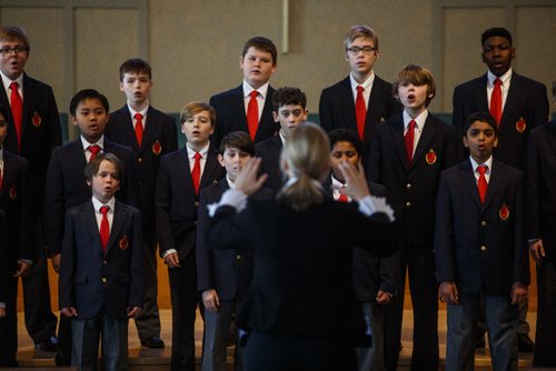 MIKE DEAL / WINNIPEG FREE PRESS
Members of the Winnipeg Boys' Choir perform And God Shall Wipe Away All Tears by Eleanor Daley in the Children's Choir, Own Choice, Boys, 12 years and under class at the Wentworth United Church during the 99th annual Winnipeg Music Festival which goes until March 19th.
170312 - Sunday, March 12, 2017.
