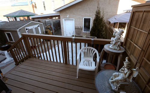 WAYNE GLOWACKI / WINNIPEG FREE PRESS

Homes. The view from the back deck of the side by side at 873 Hector Avenue in Crescentwood. The realtor is Ed Dale Jr. 
Todd Lewys Story March 21    2017