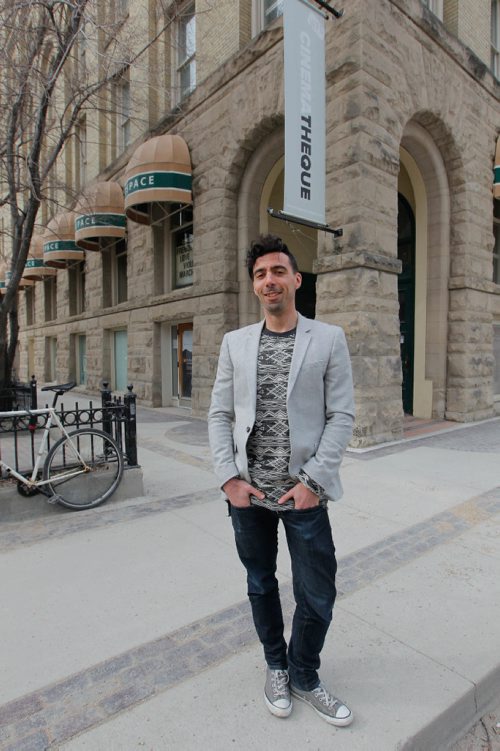 BORIS MINKEVICH / WINNIPEG FREE PRESS
ENT - Artspace turns 30. Artspace Exec. Dir. Eric Plamondon poses for a photo in front of the building at 100 Arthur Street. Christian Cassidy story. March 22, 2017 170322