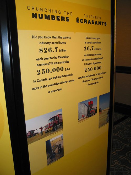 Canstar Community News March 8, 2017 - The canola travelling exhibition was displayed at the Canola Council of Canada's conference. (ANDREA GEARY/CANSTAR COMMUNITY NEWS)